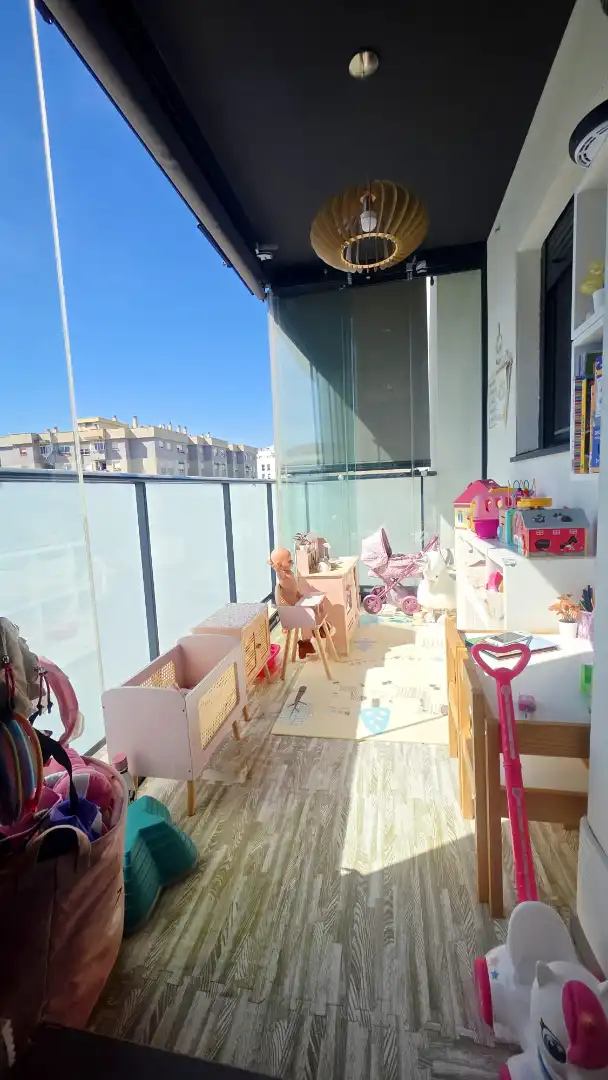 Balcony of Flat for sale in Málaga  with Air Conditioner, Heating and Parquet flooring