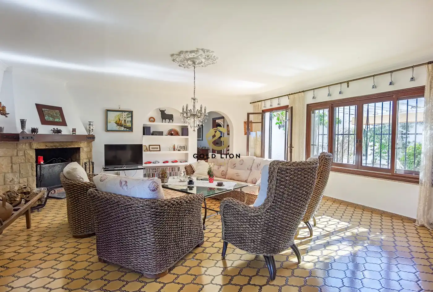 Living room of Houses for sale in Dénia  with Air Conditioner, Heating and Private garden