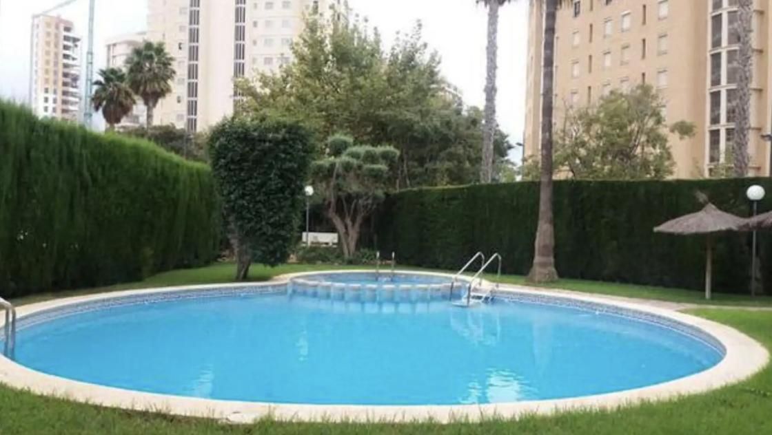 Swimming pool of Flat for sale in Calpe / Calp  with Air Conditioner, Terrace and Swimming Pool