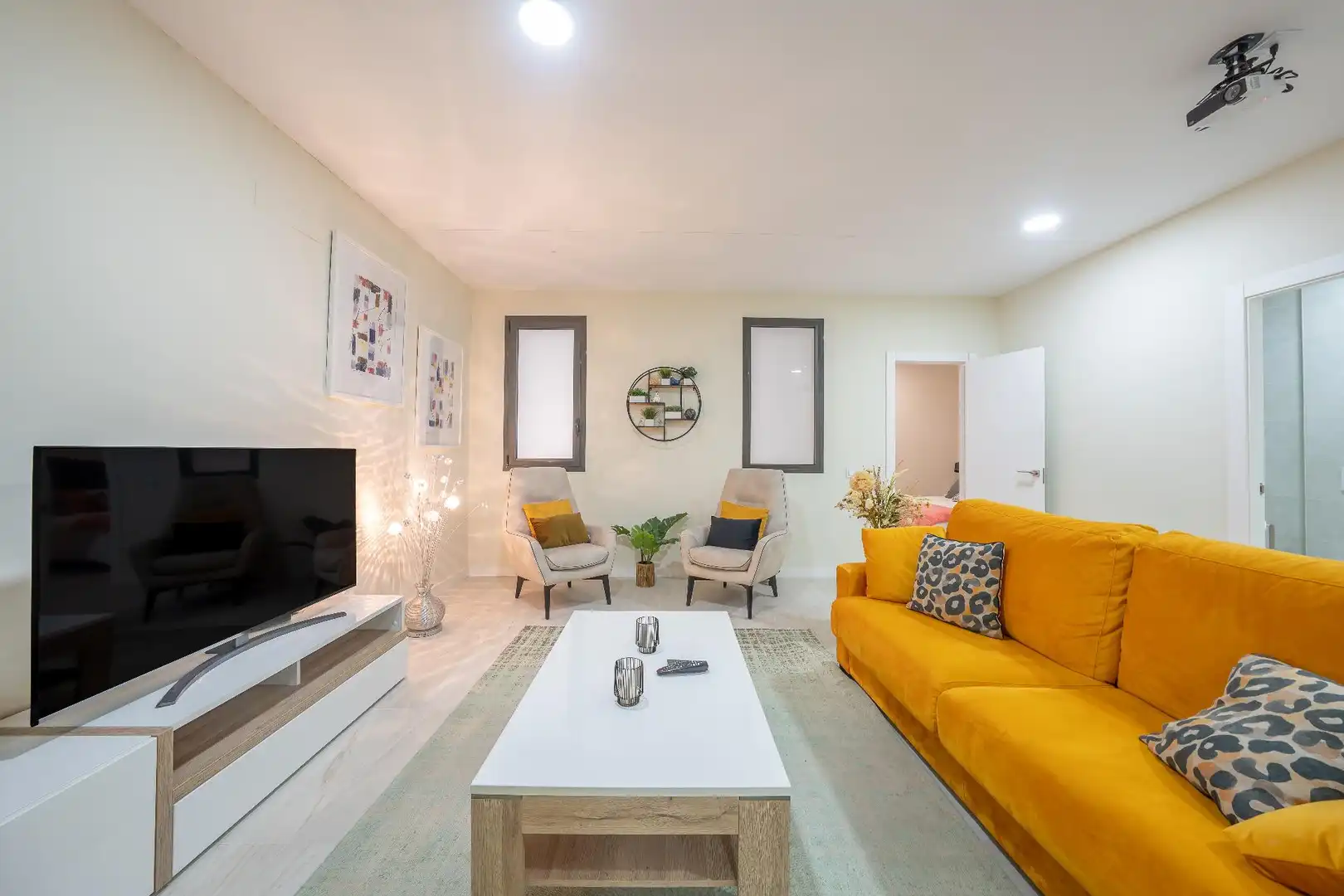 Sala d'estar de Dúplex en venda en Finestrat amb Aire condicionat, Calefacció i Jardí privat