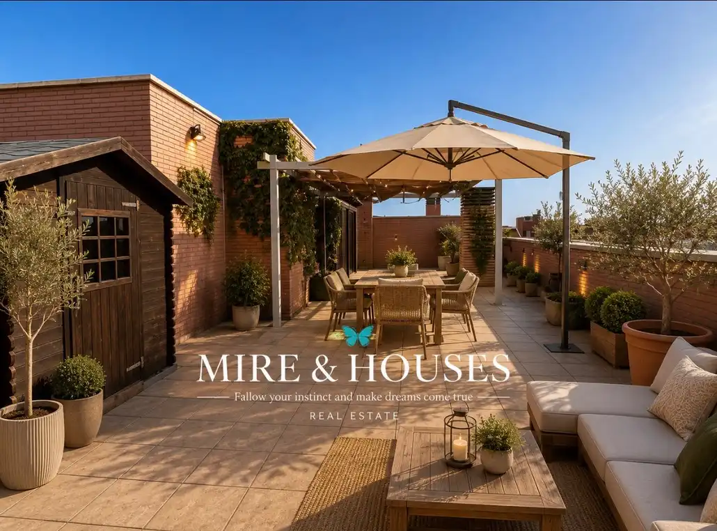 Terraza de Ático en venta en Alcobendas con Aire acondicionado, Calefacción y Jardín privado