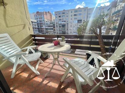 Balcony of Flat for sale in  Barcelona Capital  with Parquet flooring, Terrace and Oven