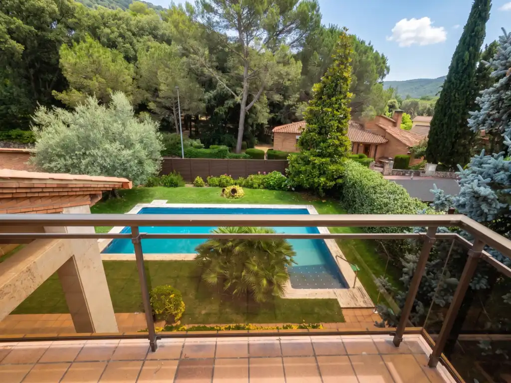 Garden of Detached homes for sale in Santa Maria de Palautordera  with Air Conditioner, Heating and Private garden