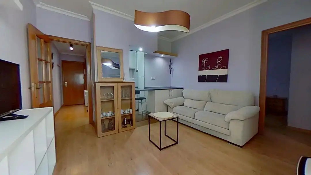 Sala d'estar de Pis de lloguer en  Madrid Capital amb Calefacció, Rentadora i TV