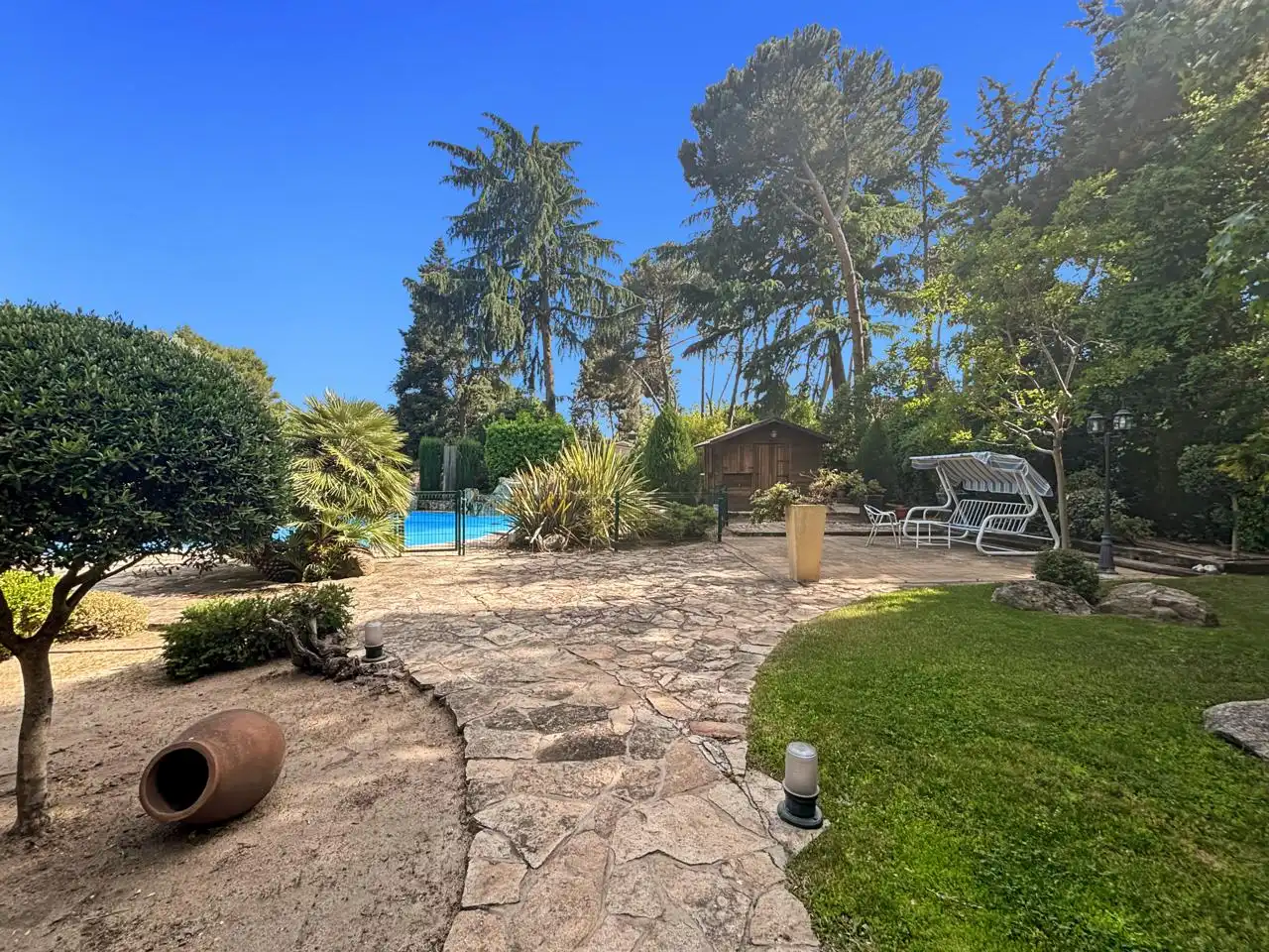 Jardí de Casa o xalet en venda en Galapagar amb Calefacció, Jardí privat i Parquet