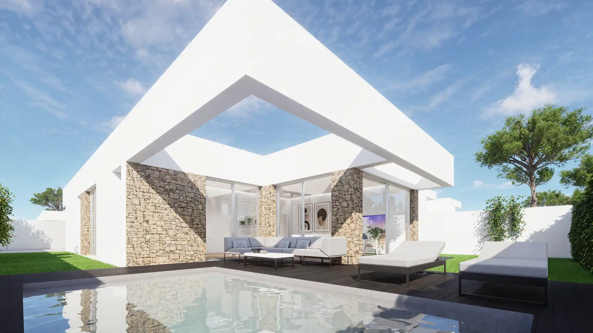 Chalet de obra nueva con jardín en venta en Camino del Rincón, imagen 5