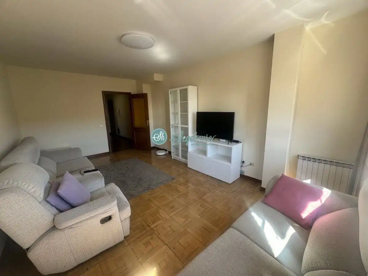 Sala d'estar de Pis en venda en Segovia amb Calefacció, Parquet i Terrassa
