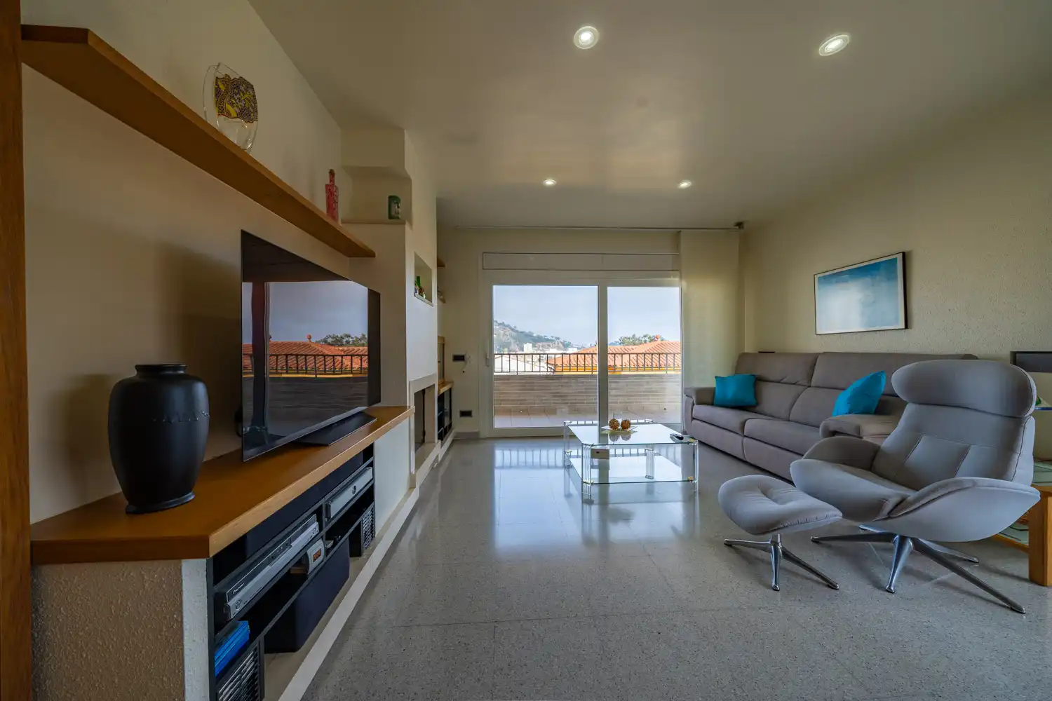 Sala de estar de Casa o chalet en venta en Blanes con Aire acondicionado, Calefacción y Jardín privado