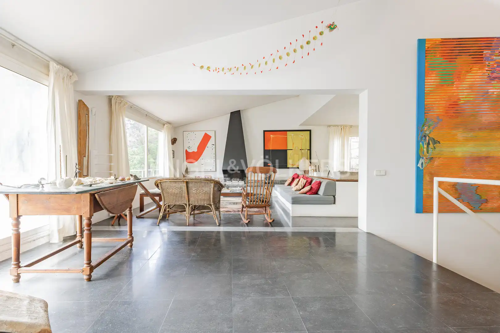 Sala de estar de Casa o chalet en venta en Barcelona con Calefacción, Jardín privado y Terraza
