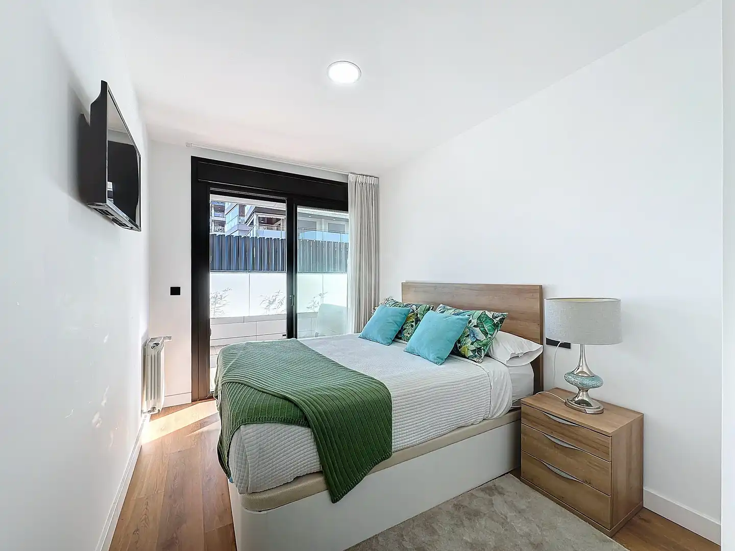 Schlafzimmer von Wohnung zum Verkauf in Sanxenxo mit Heizung, Terrasse und Schwimmbad