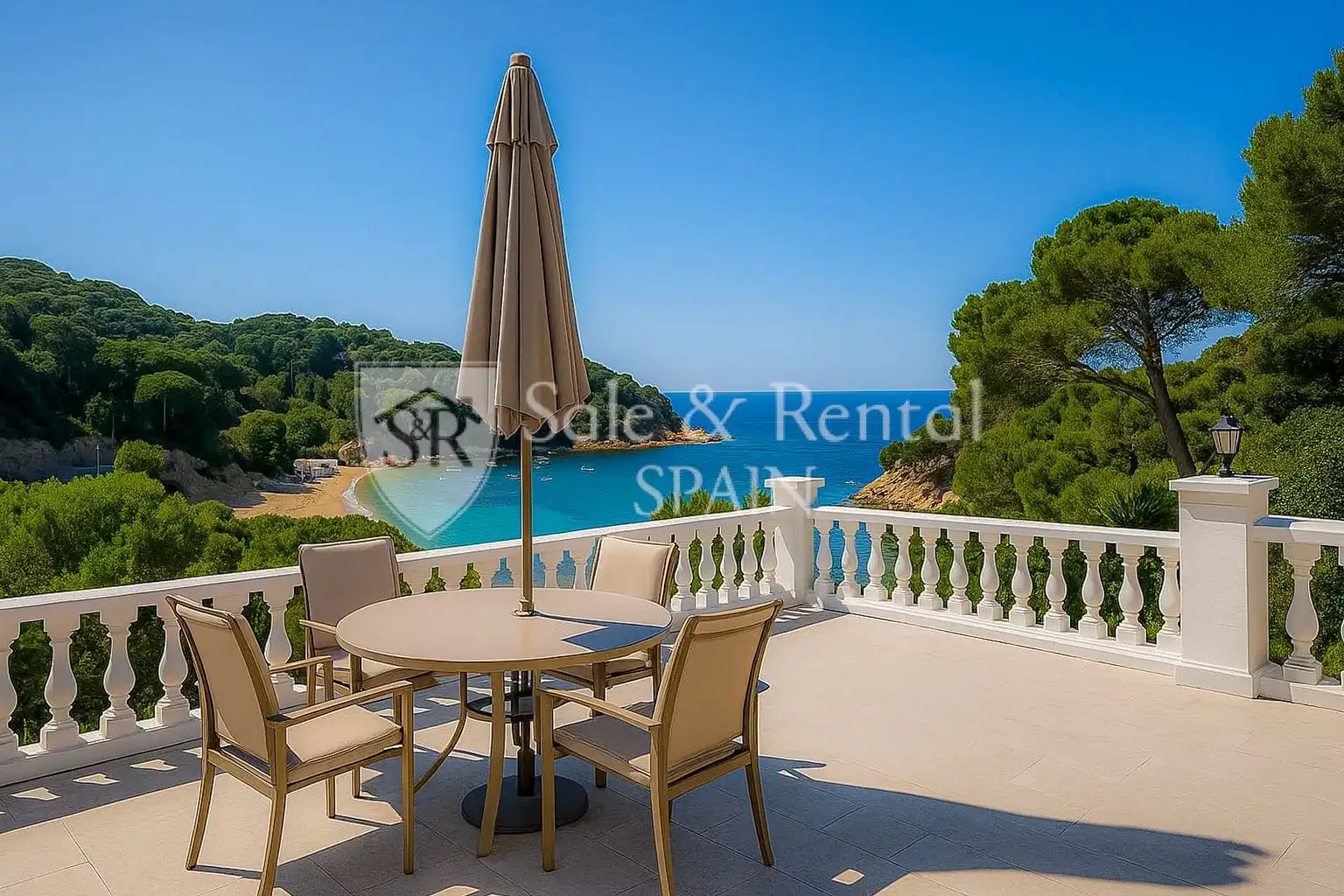 Terrassa de Casa o xalet en venda en Lloret de Mar amb Aire condicionat, Jardí privat i Terrassa