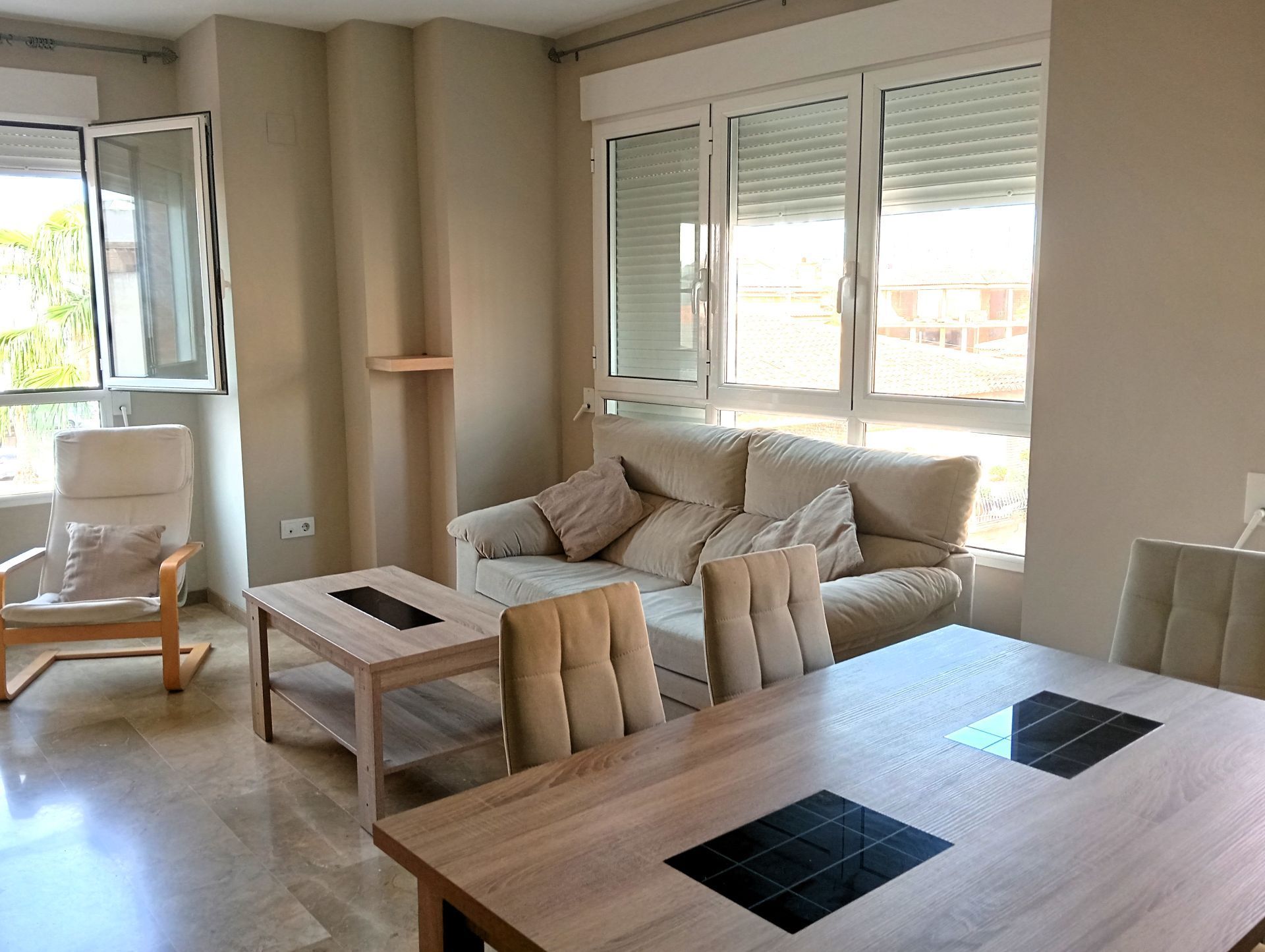 Living room of Flat to rent in Vilamarxant  with Furnished