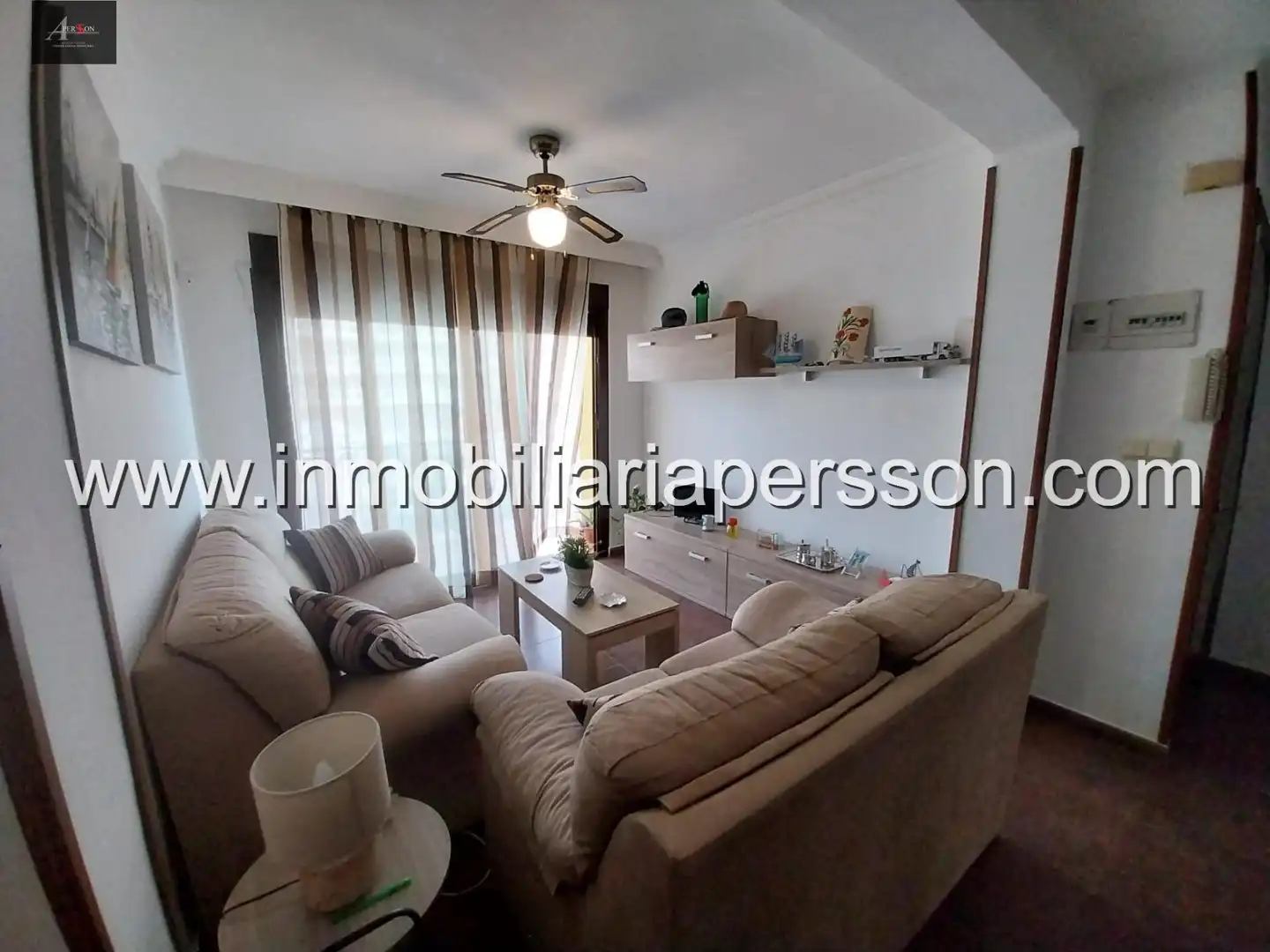 Wohnzimmer von Wohnung zum Verkauf in Manilva mit Klimaanlage, Möbliert und Balkon