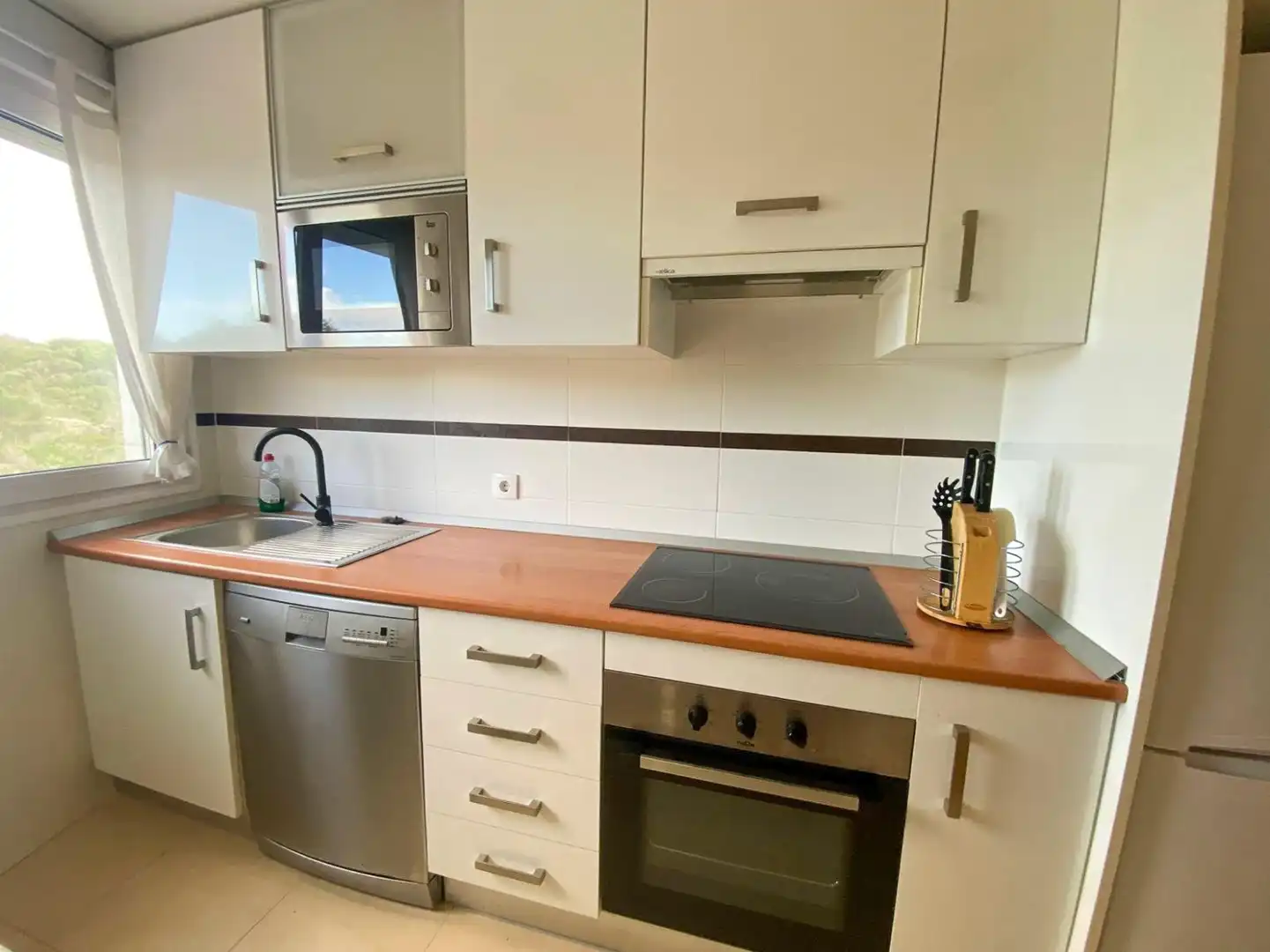 Küche von Wohnung zum Verkauf in Manacor mit Klimaanlage, Terrasse und Abstellraum