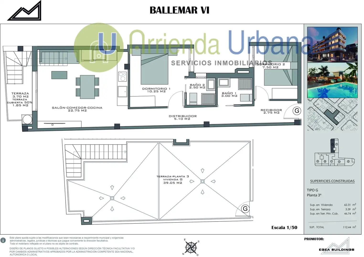 Penthouse with pool for sale in Santa Pola - calle Maestro Alfosea, imagen 7