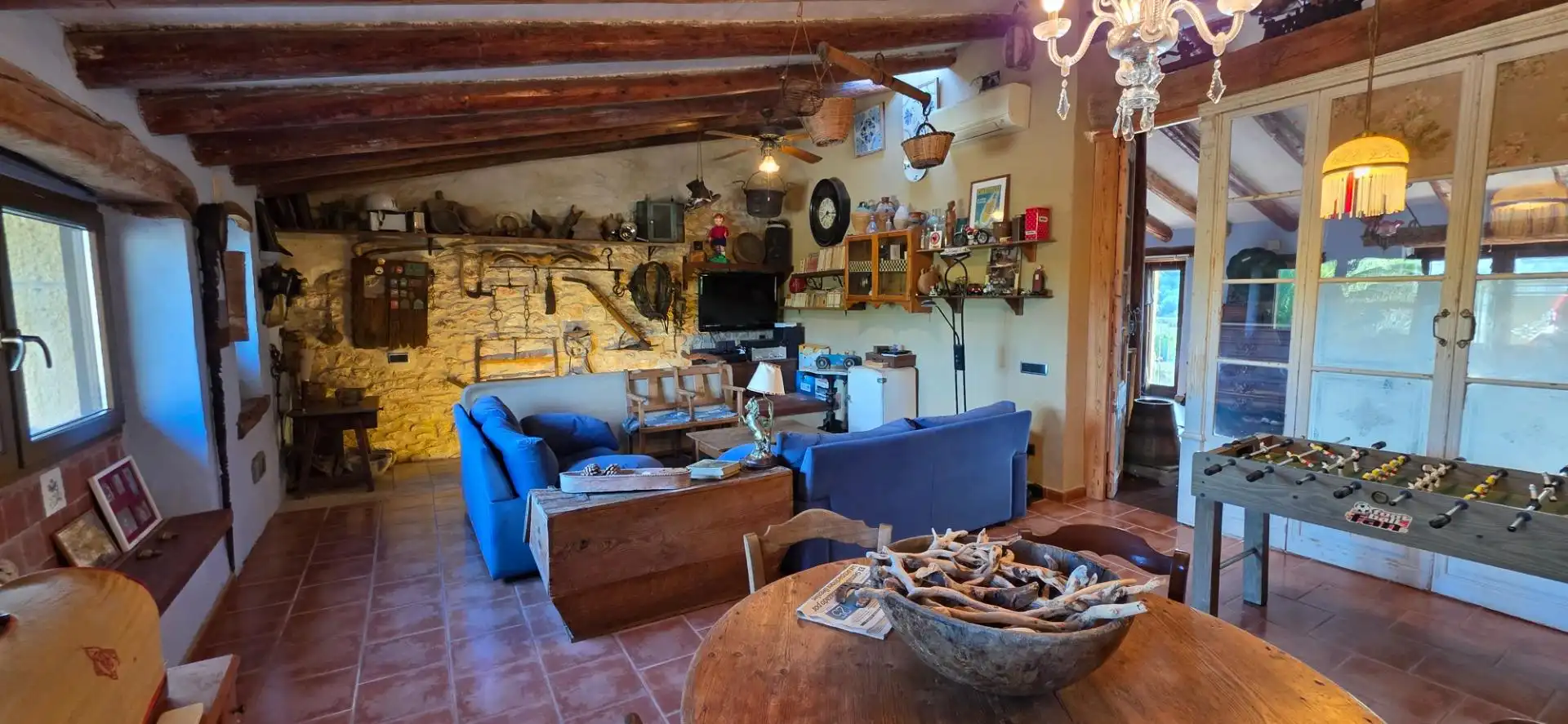Sala d'estar de Casa o xalet en venda en La Riera de Gaià amb Calefacció i Traster