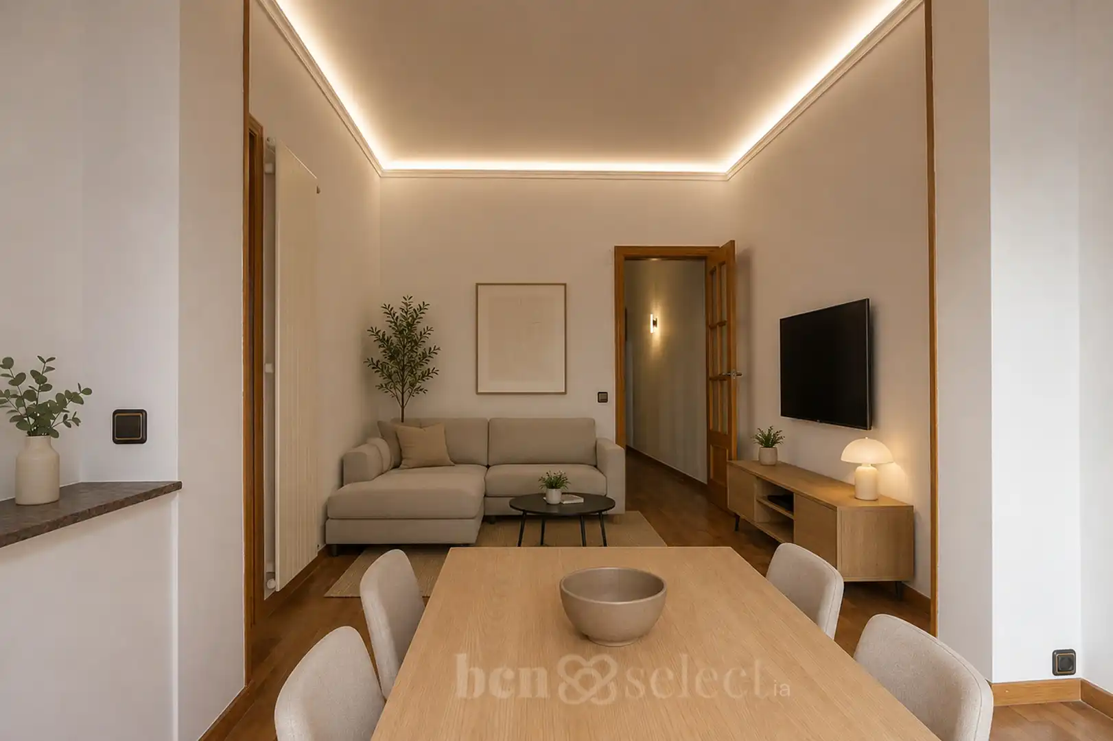 Sala d'estar de Pis en venda en Barcelona amb Calefacció, Jardí privat i Terrassa