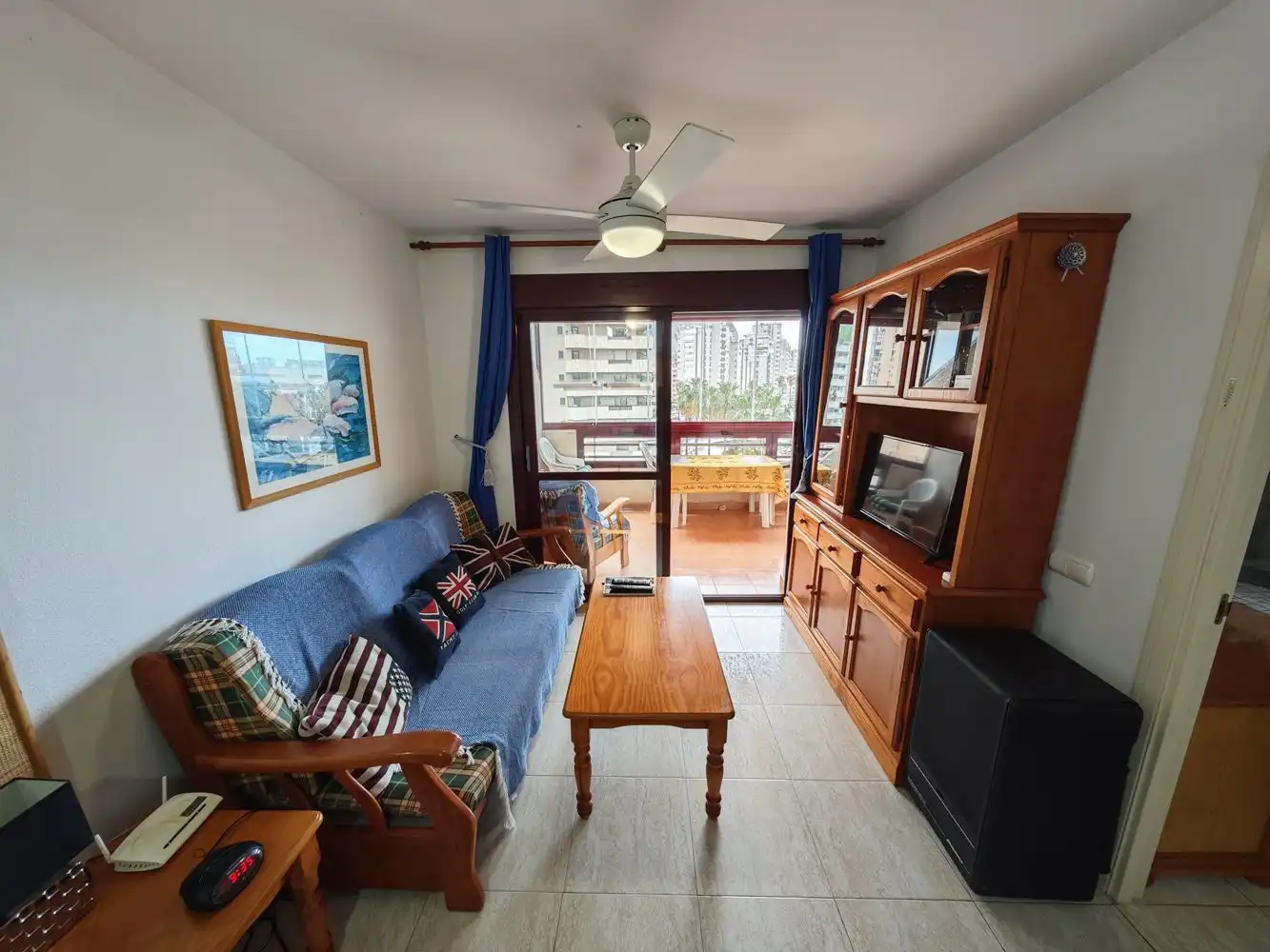 Sala de estar de Apartamento en venta en Calpe / Calp con Aire acondicionado, Calefacción y Jardín privado