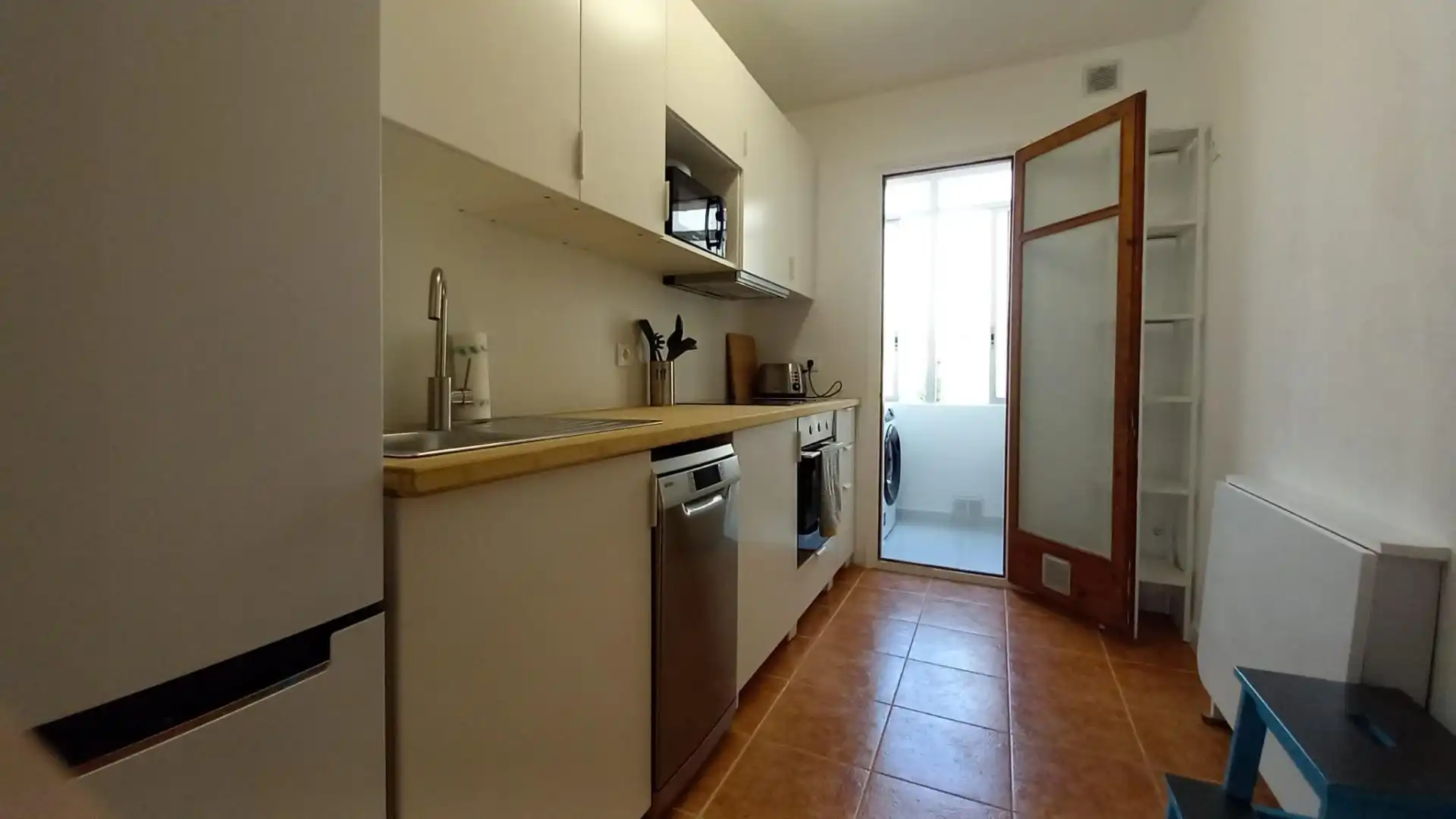 Kitchen of Flat for rent in Vilanova i la Geltrú  with Heating, Terrace and Balcony