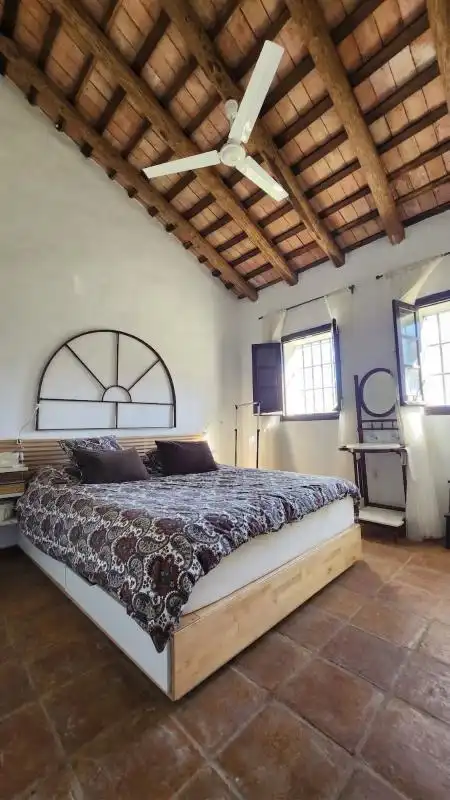 Bedroom of Country homes for sale in Cazalla de la Sierra  with Heating, Terrace and Furnished
