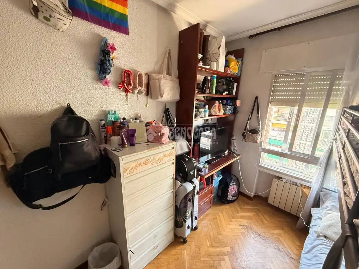 Schlafzimmer von Wohnung zum Verkauf in Madrid mit Klimaanlage, Heizung und Parkett