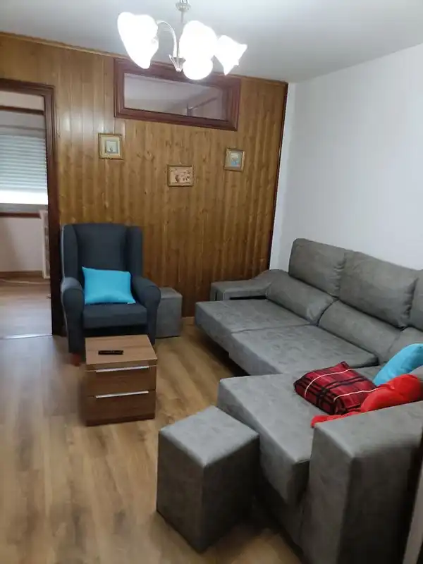 Living room of Flat for rent in Foz  with Heating, Furnished and Oven