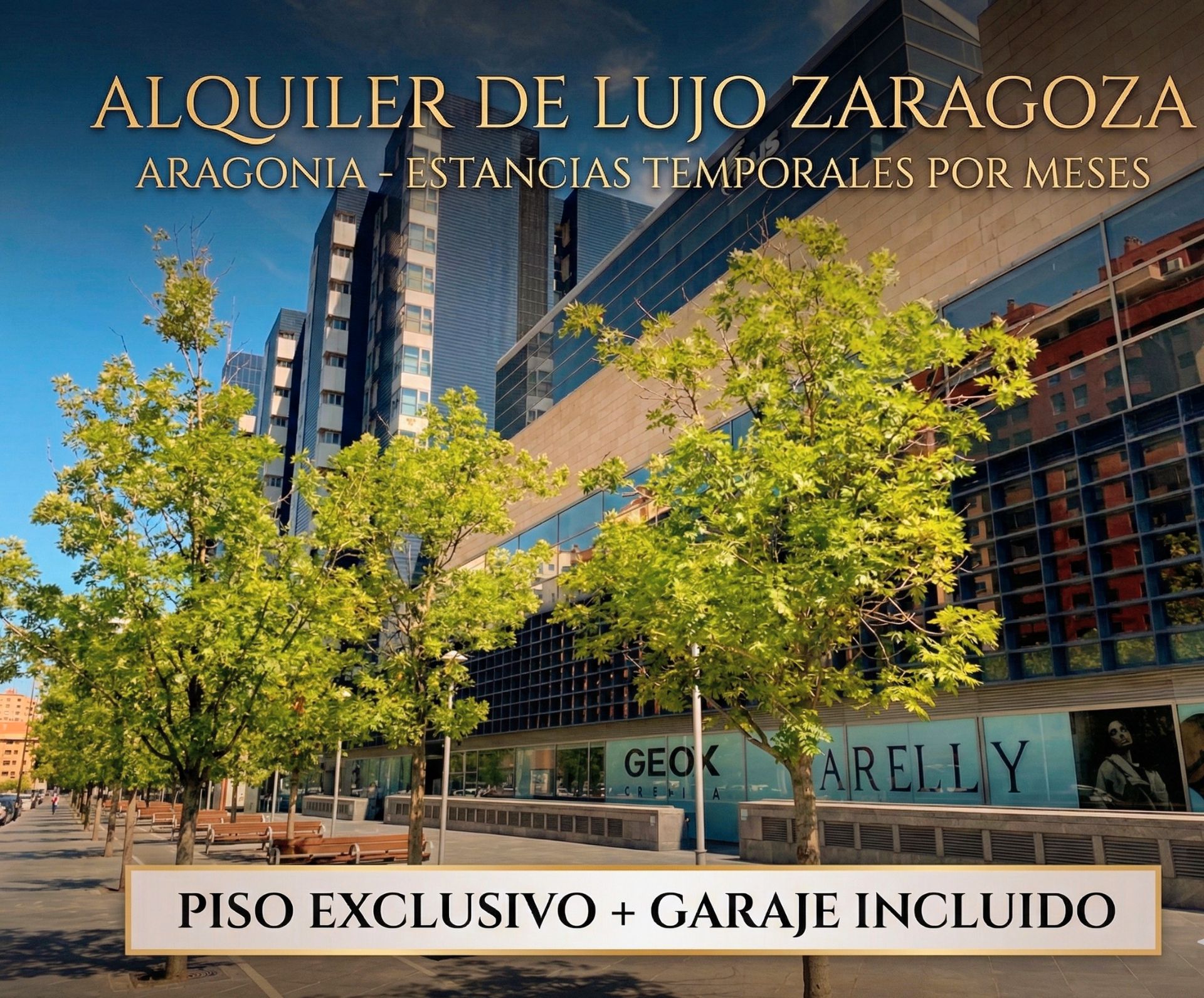 Vista exterior de Piso de alquiler en  Zaragoza Capital con Aire acondicionado, Calefacción y Amueblado
