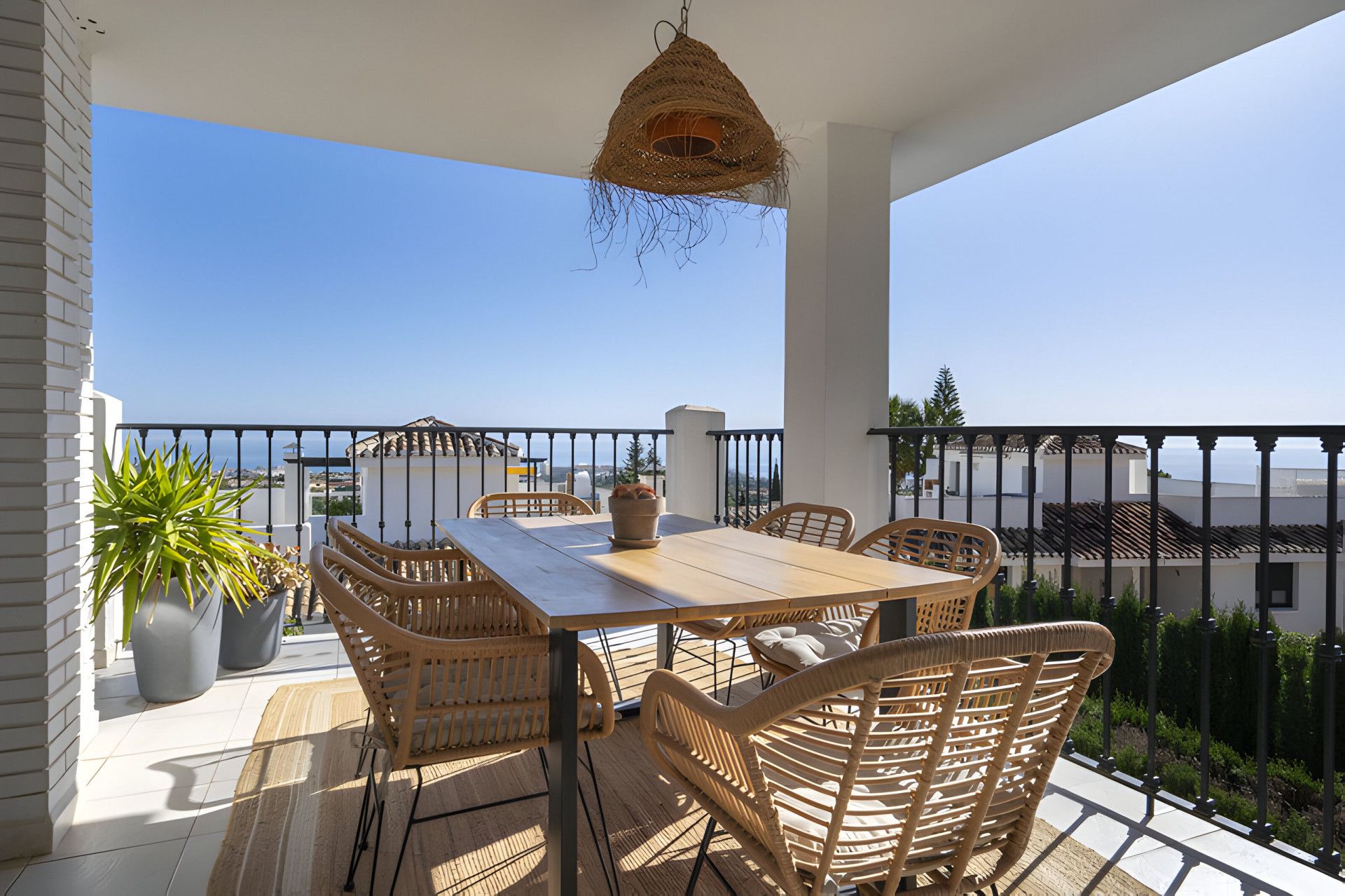 Terrace of Single-family semi-detached for sale in Benalmádena  with Air Conditioner, Terrace and Swimming Pool