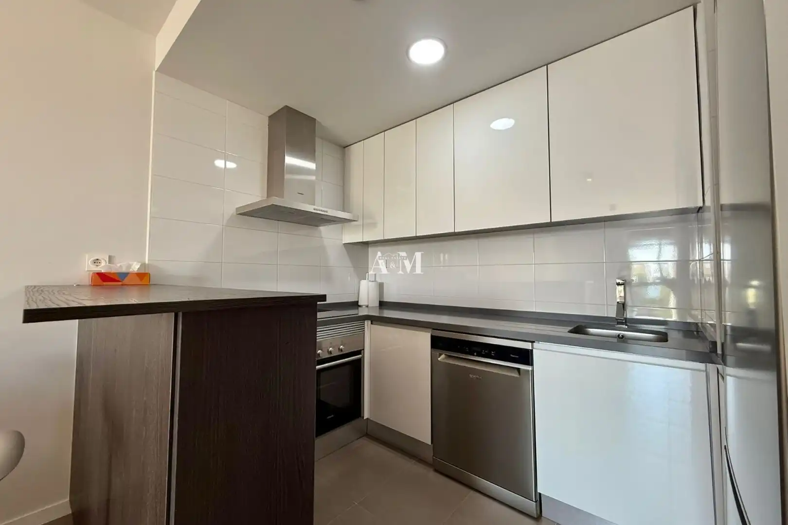 Kitchen of Flat for rent in Pilar de la Horadada  with Air Conditioner, Heating and Swimming Pool