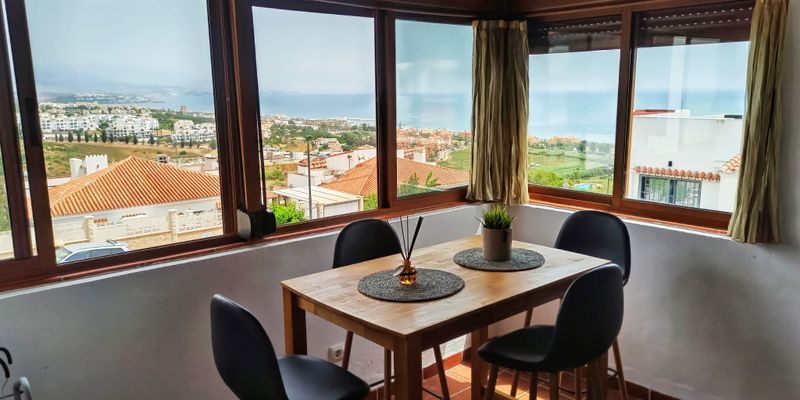 Dining room of Flat for sale in Manilva  with Air Conditioner, Private garden and Furnished