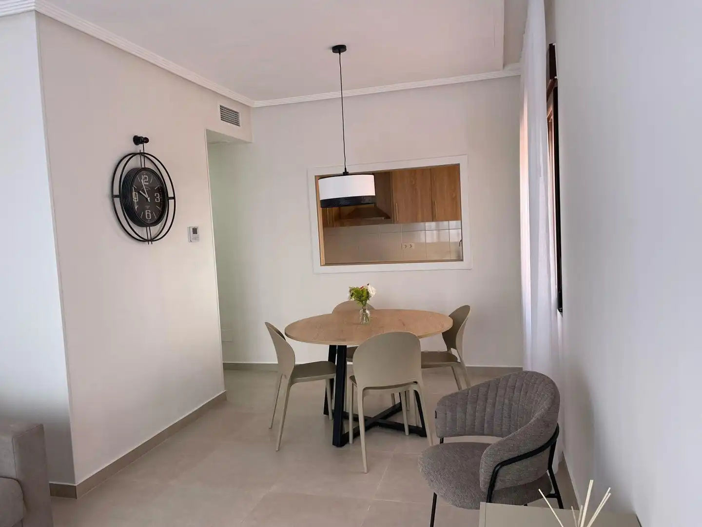 Dining room of Flat for rent in Los Alcázares  with Air Conditioner, Furnished and Balcony