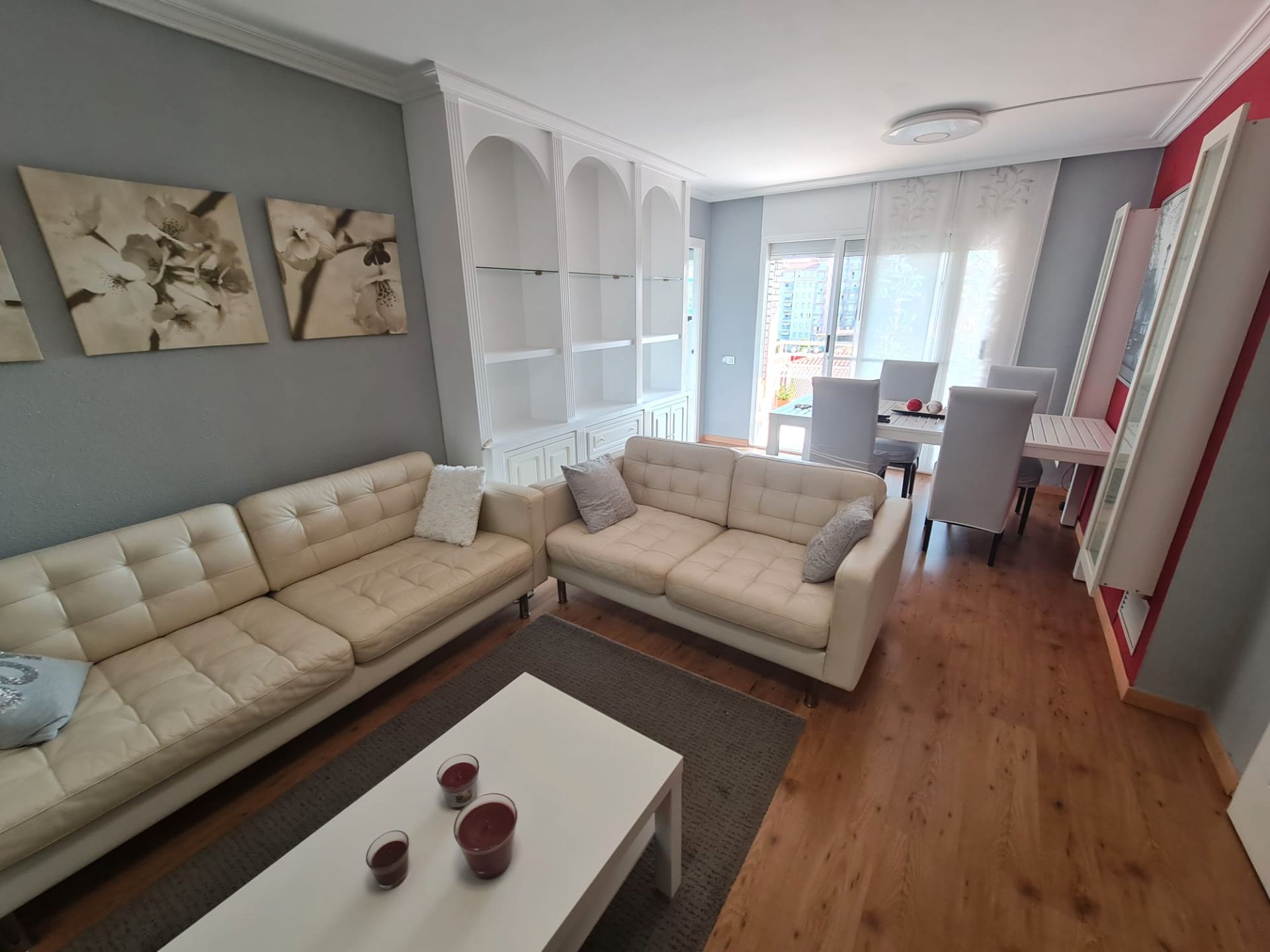 Sala d'estar de Pis de lloguer en  Tarragona Capital amb Aire condicionat, Calefacció i Parquet