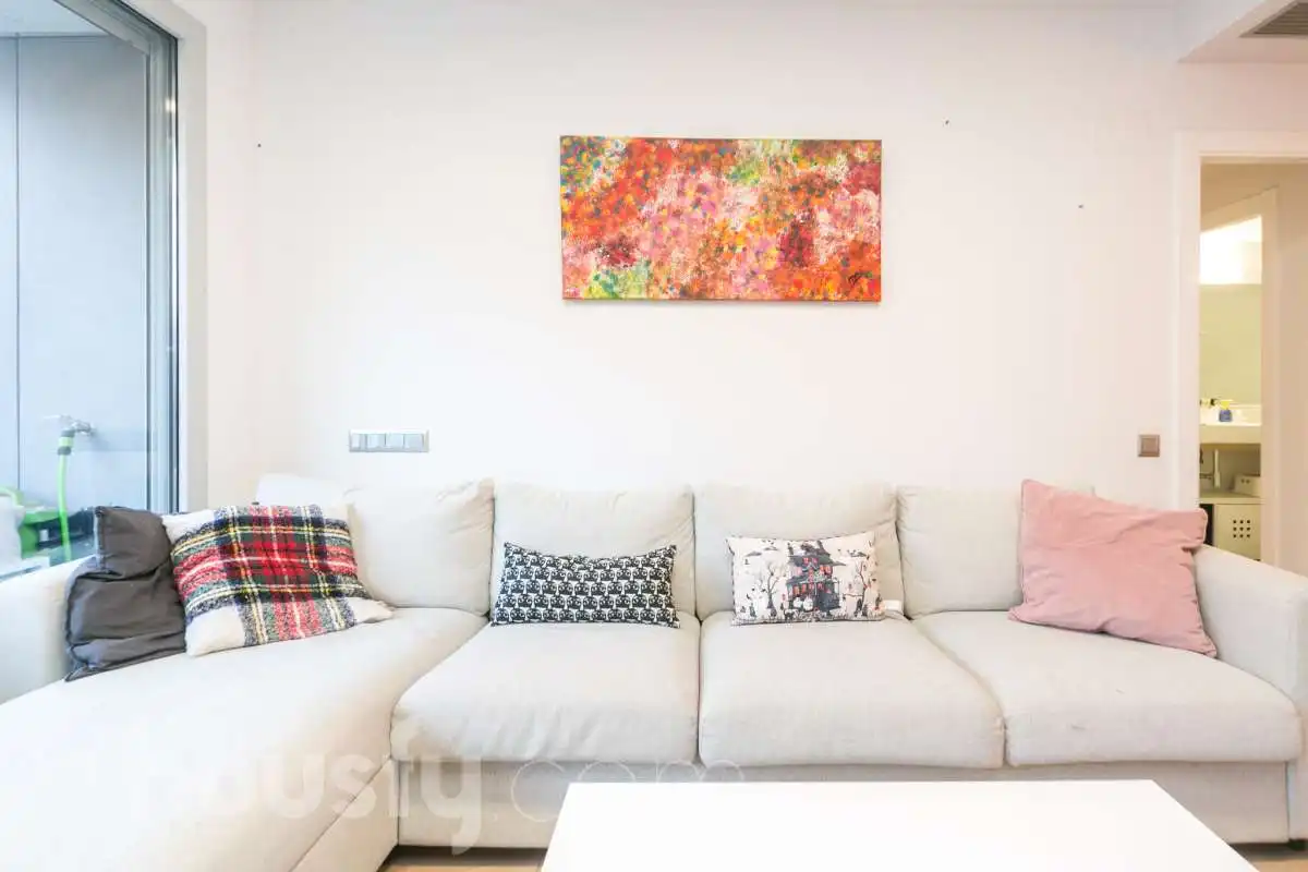 Sala d'estar de Planta baixa en venda en Sabadell amb Aire condicionat, Calefacció i Jardí privat