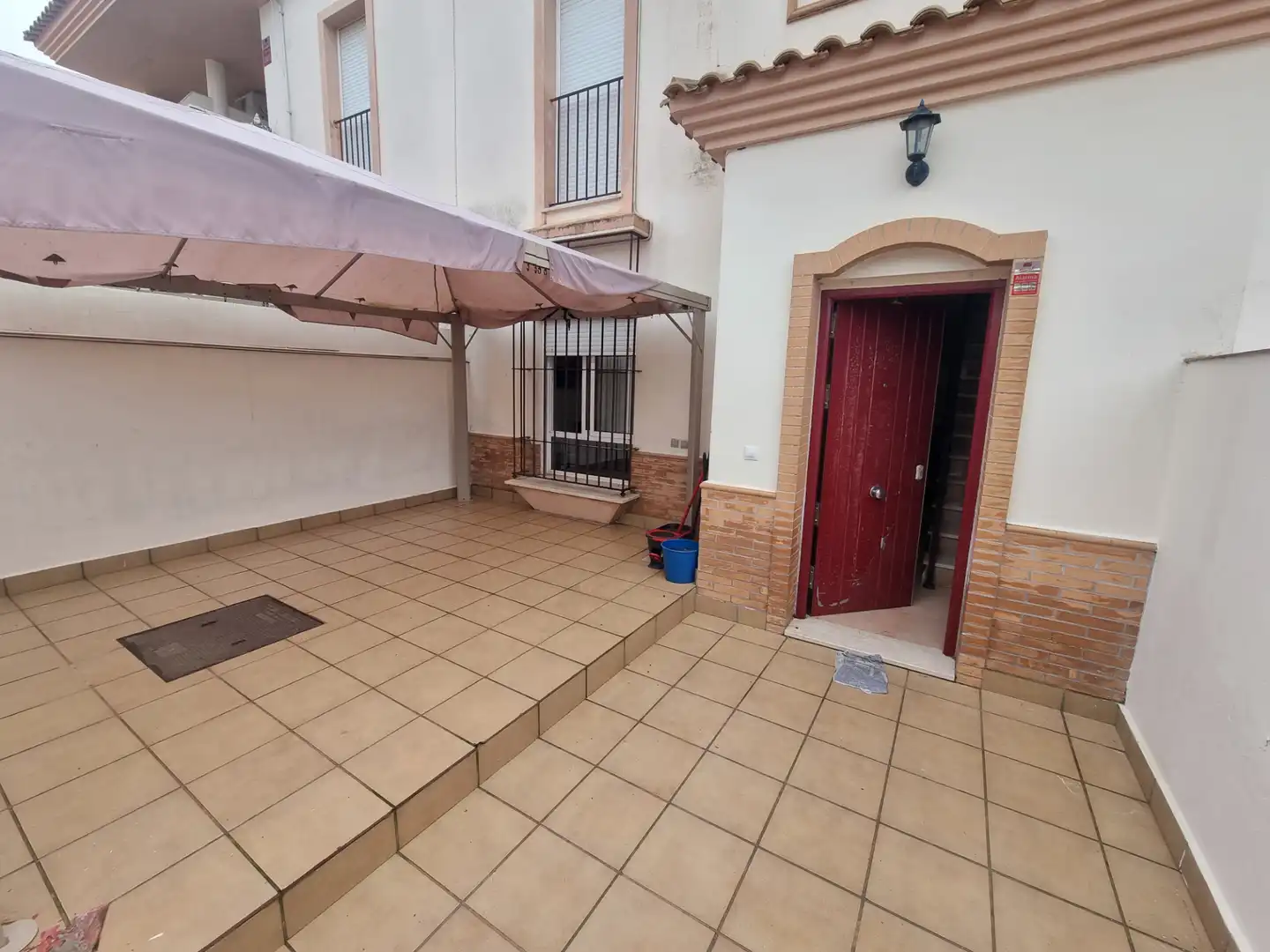 Vista exterior de Casa adosada en venta en Trigueros con Aire acondicionado, Jardín privado y Terraza