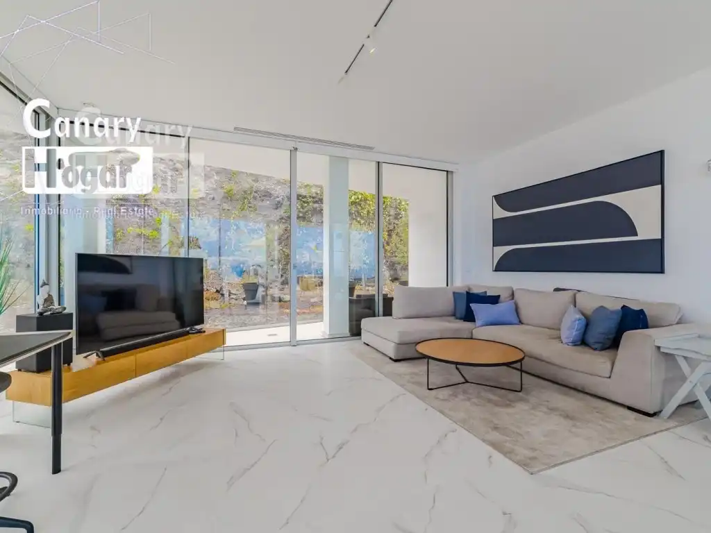 Sala de estar de Ático en venta en Santiago del Teide con Jardín privado y Piscina