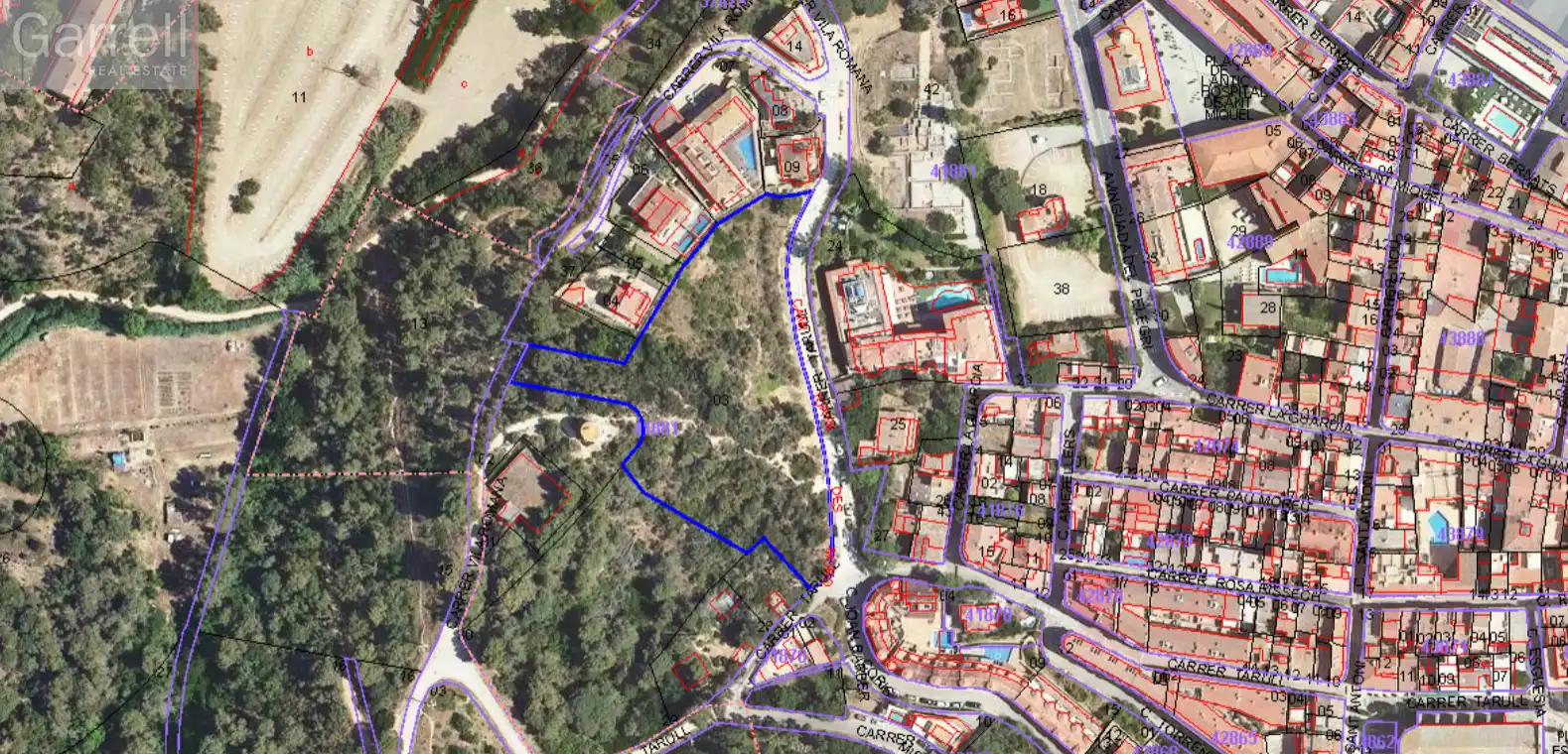 Grundstücke und Bauplätze zum Verkauf in CARRER VIL-LA ROMANA 
 TOSSA DE MAR (GIRONA)