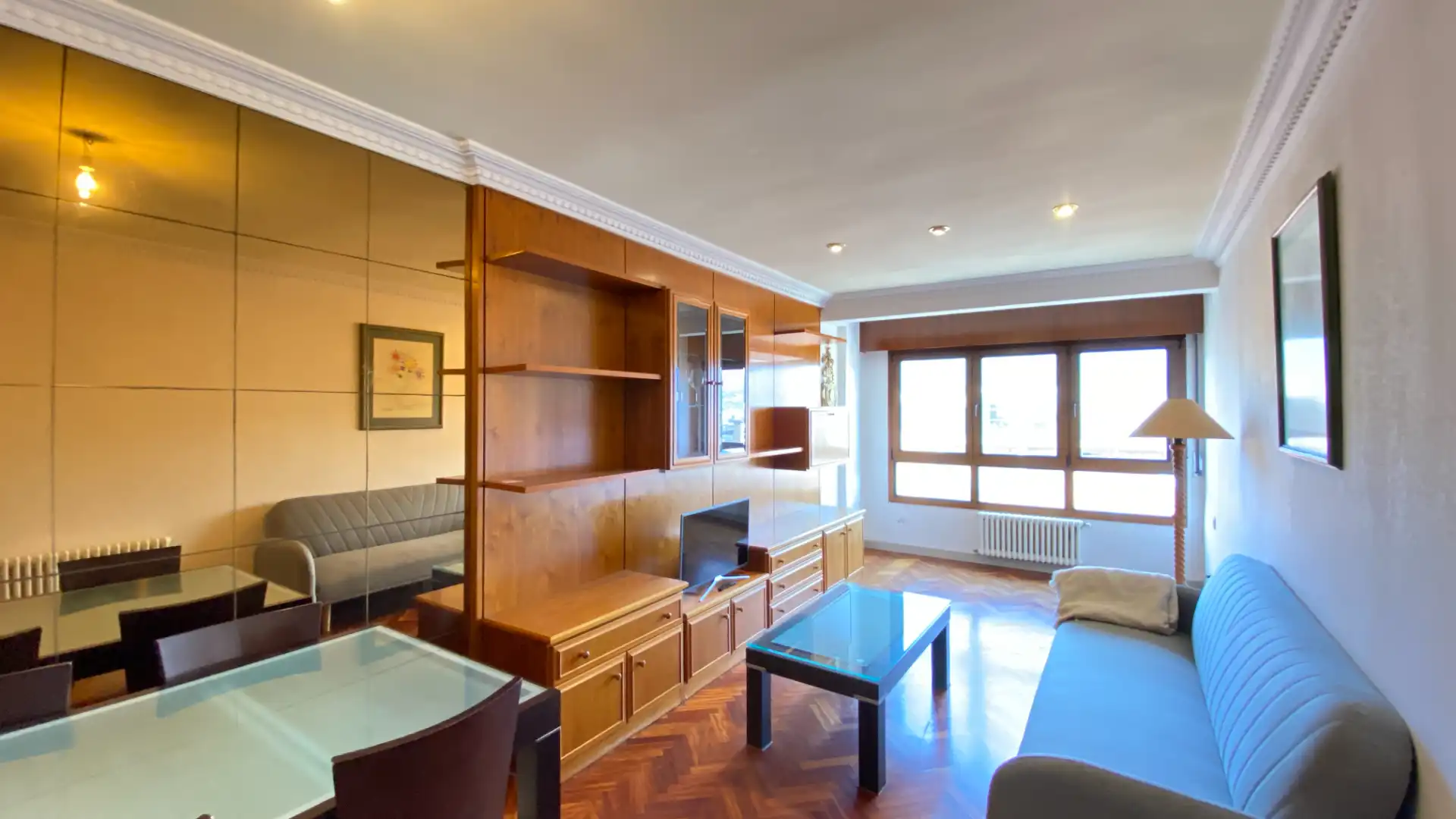 Sala de estar de Piso de alquiler en Bilbao  con Calefacción, Terraza y Amueblado