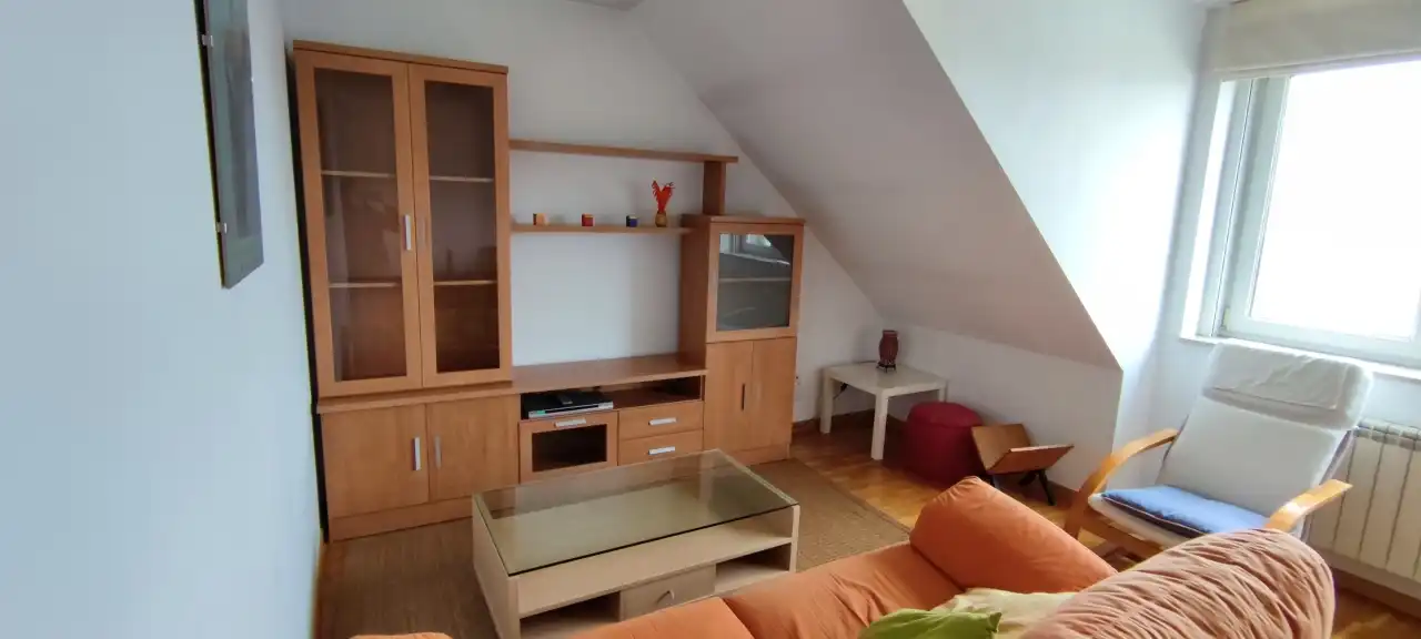 Sala de estar de Ático en venta en Ames con Calefacción, Trastero y Amueblado