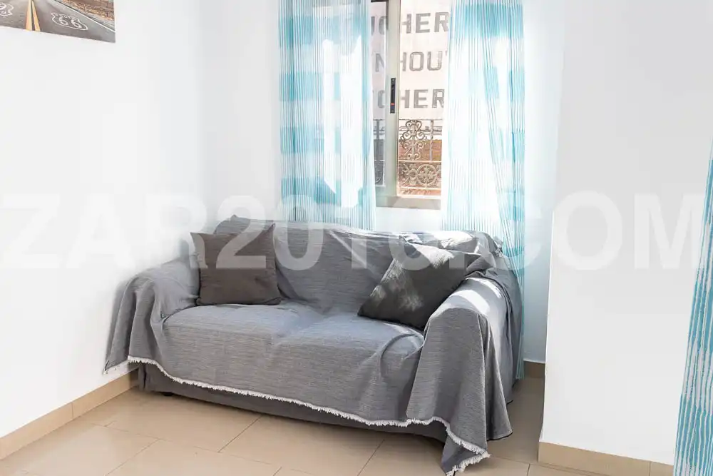 Sala de estar de Piso en venta en Garrucha con Aire acondicionado, Terraza y Amueblado