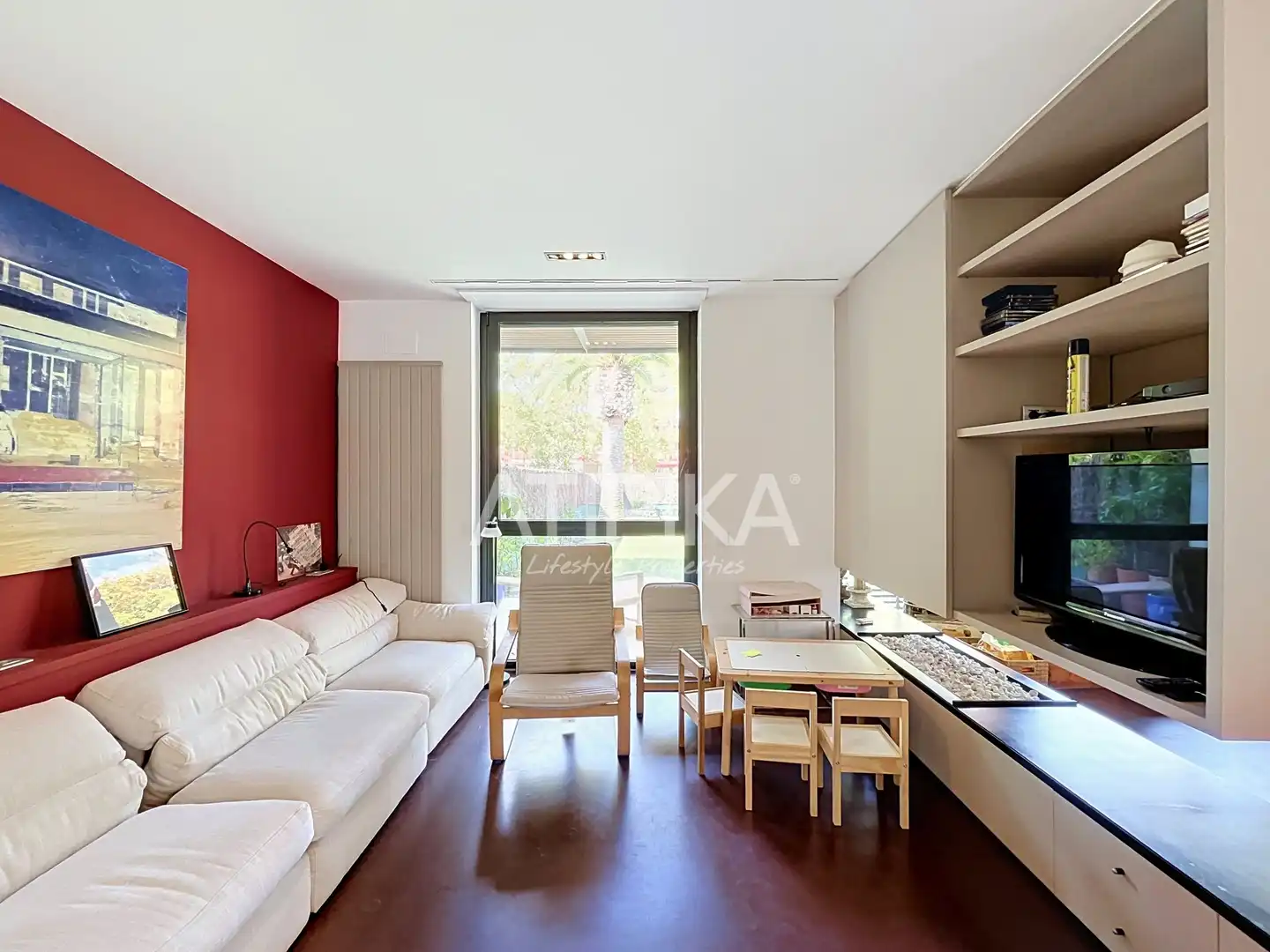Sala d'estar de Casa o xalet de lloguer en Sitges amb Aire condicionat, Terrassa i Piscina