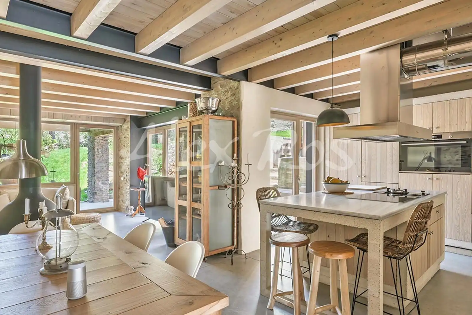 Cocina de Casa o chalet en venta en Ger con Calefacción y Jardín privado