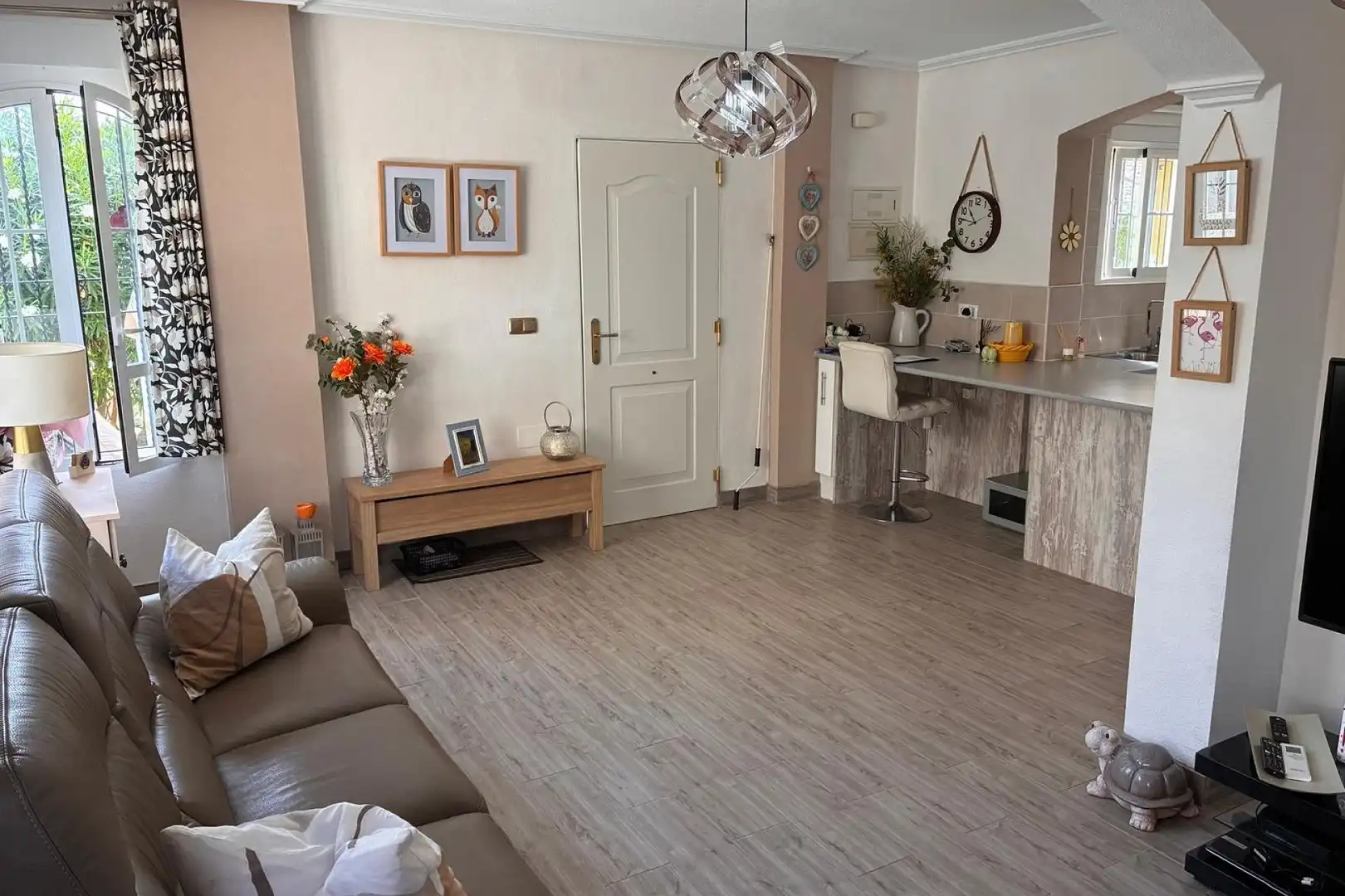 Wohnzimmer von Haus zur Miete in Orihuela mit Klimaanlage, Heizung und Privatgarten