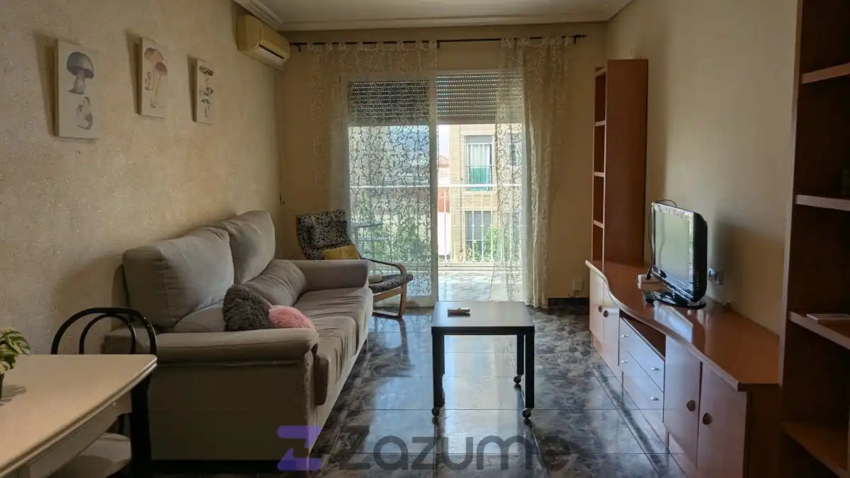 Sala de estar de Piso de alquiler en Murcia con Aire acondicionado, Calefacción y Terraza