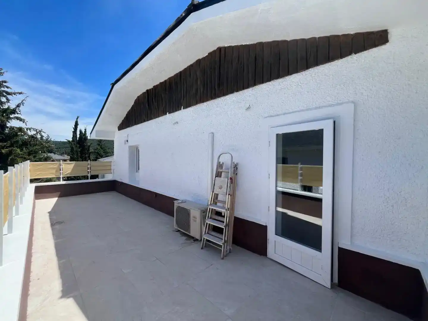 Vista exterior de Piso en venta en El Espinar con Aire acondicionado, Parquet y Piscina