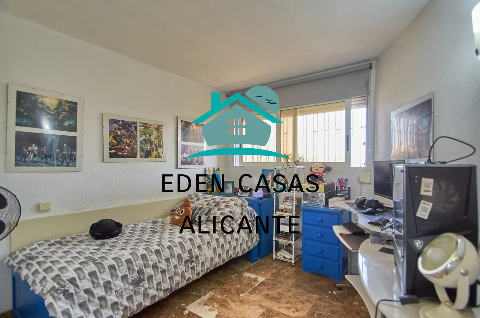 Schlafzimmer von Wohnungen zum Verkauf in Alicante / Alacant mit Klimaanlage, Heizung und Privatgarten