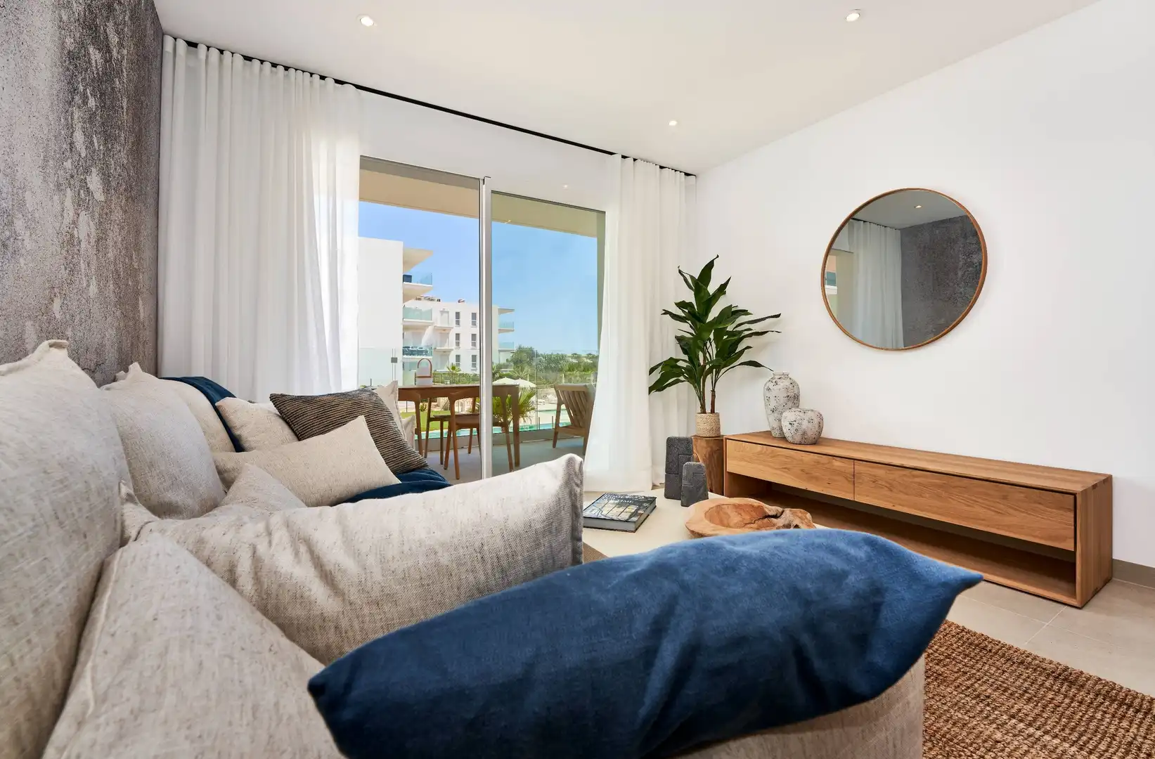 Sala d'estar de Planta baixa en venda en Santanyí amb Aire condicionat, Calefacció i Jardí privat