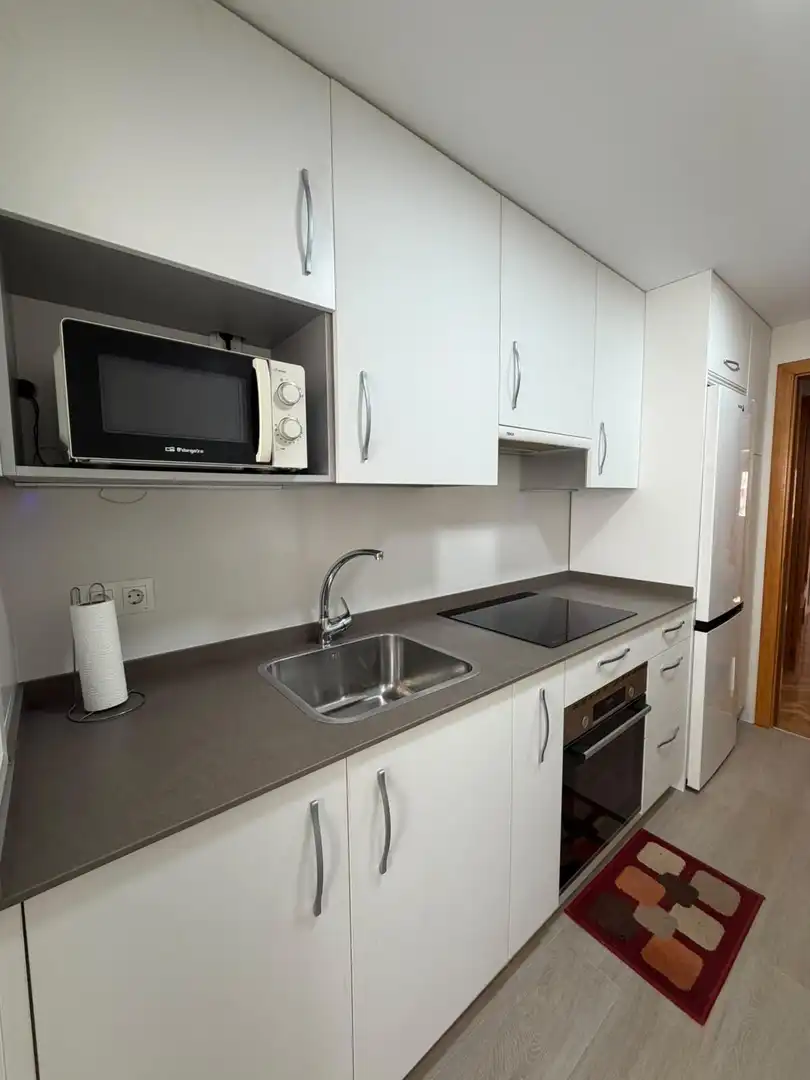 Küche von Wohnung zur Miete in Madrid mit Heizung, Privatgarten und Parkett