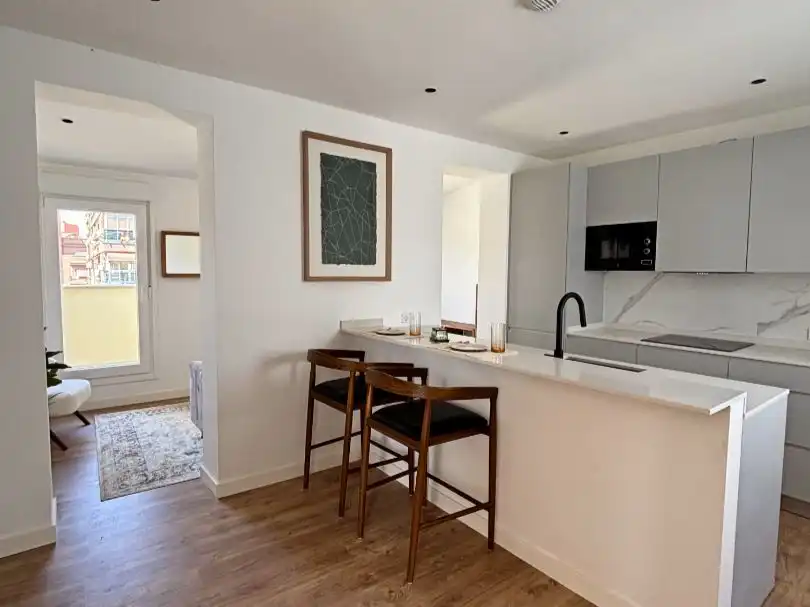 Cocina de Piso en venta en  Madrid Capital con Aire acondicionado y Terraza