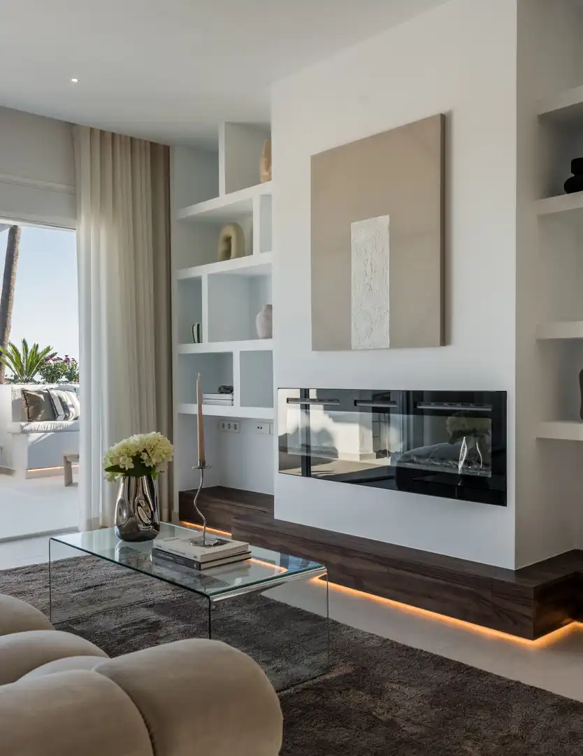 Living room of Attic for sale in Marbella  with Air Conditioner, Terrace and Swimming Pool