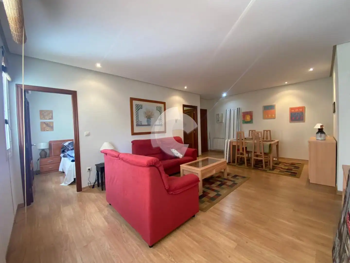 Sala d'estar de Pis de lloguer en Chantada amb Calefacció, Moblat i Forn